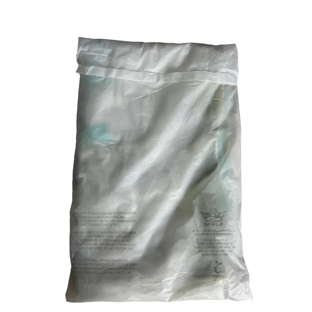 New Boys Lie Tie Dye Icee Drawstring Backpack in Green With Boys Lie Sticker